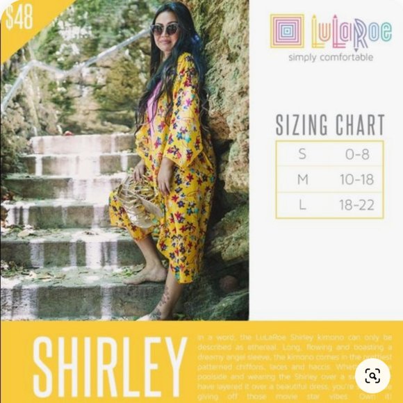 LuLaRoe Shirley Kimono top - Picture 3 of 9